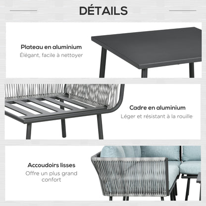 Zachte hoekbank met comfort