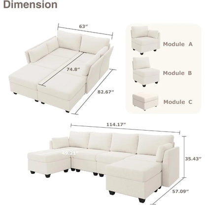 Modulaire loungebank om heerlijk te relaxen