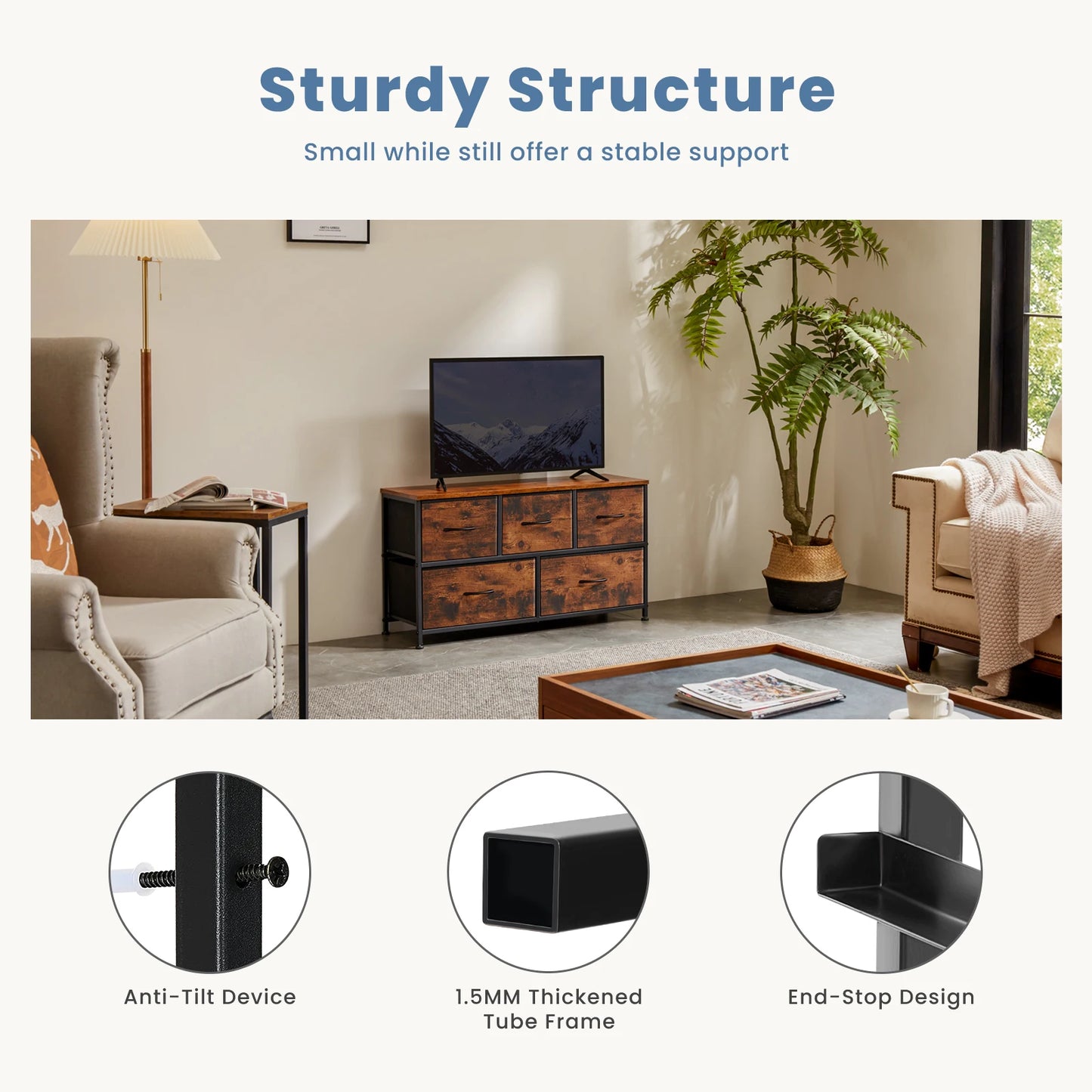 Gezellige zitbank met comfort