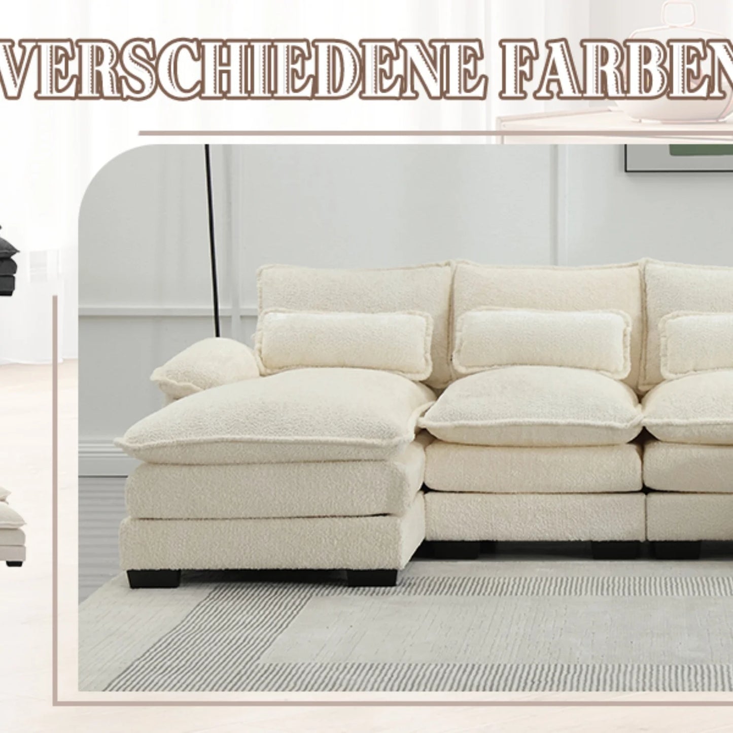 Modulaire loungebank met comfort