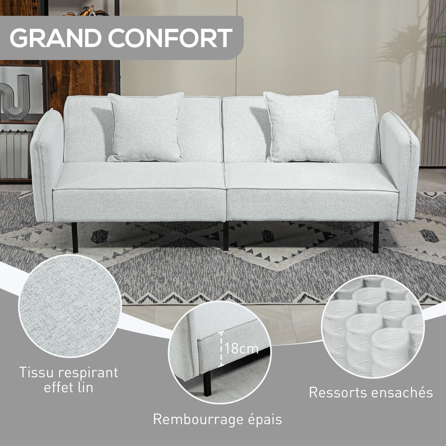 Luxe slaapbank om heerlijk te relaxen